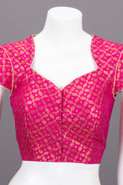 Pink Banarasi Silk Blouse 10073461