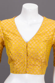 Yellow Banarasi Silk Blouse 10073470