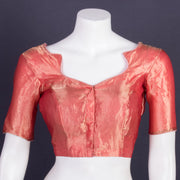 Pink Banarasi Tissue Silk Blouse 10075954