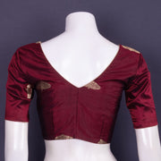 Maroon Banarasi Katan Silk Blouse 10076209