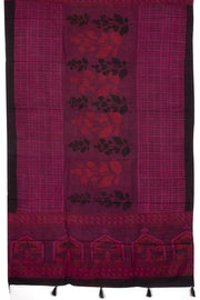 Brown Vanaspathi Modal Silk Cotton Stole 10075279