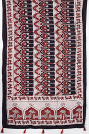 Cream Vanaspathi Modal Silk Cotton Stole 10075283