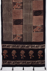 Brown Vanaspathi Modal Silk Cotton Stole 10075284