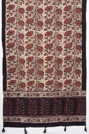 Beige Vanaspathi Modal Silk Cotton Stole 10075289