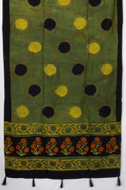 Green Vanaspathi Modal Silk Cotton Stole 10075290