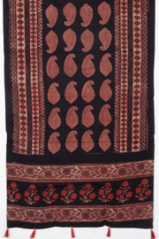 Brown Vanaspathi Modal Silk Cotton Stole 10075292