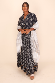 Black Hand Block Printed Cotton Chaniya Choli With Kota Doria Dupatta 10066319