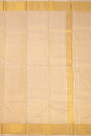 Honey Gold Kanjivaram Silk 9 x 5 Dhoti With Gold Zari Border 10076404