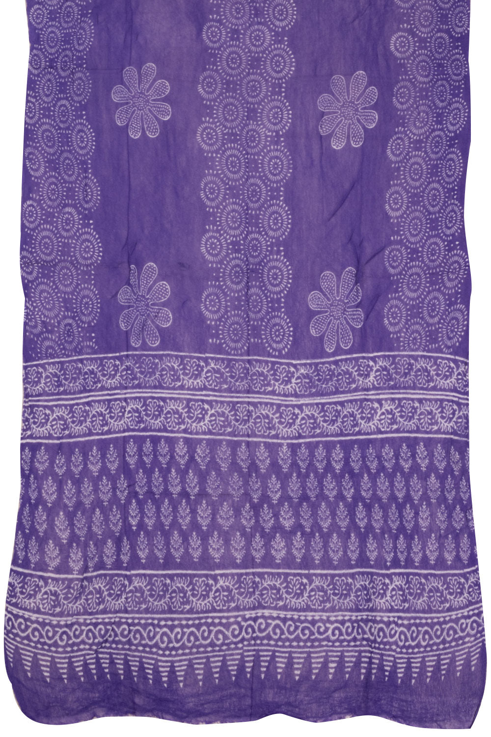 Violet 3-Piece Mulmul Cotton Salwar Suit Material