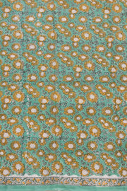 Sea Green 3-Piece Cotton Salwar Suit Material With Chiffon Dupatta 10070130