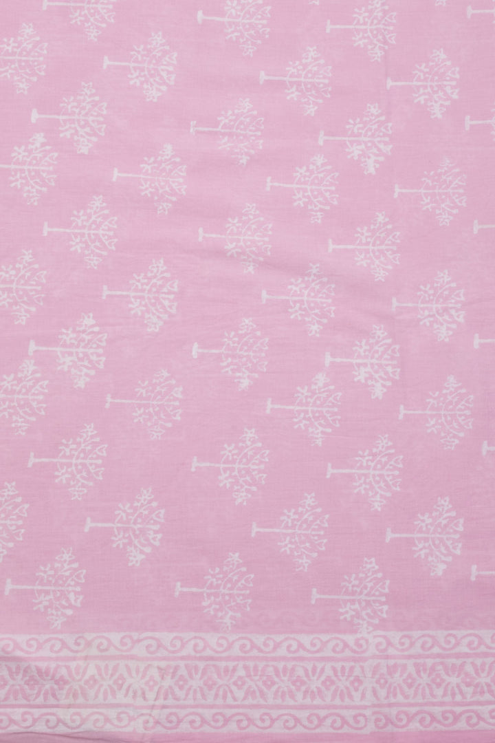 Pink 3-Piece Mulmul Cotton Salwar Suit Material 