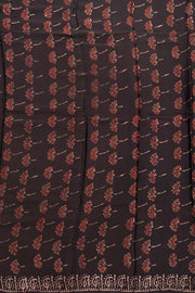 Black Vanaspathi Printed 2-Piece Modal Silk Salwar Suit Material