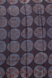 Black Vanaspathi Printed Cotton 2-Piece Modal Silk Salwar Suit Material