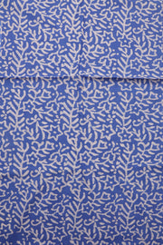 Blue Handblock Printed Cotton 3-Piece Salwar Suit Material 10072963