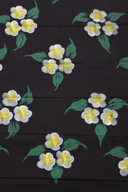 Black Hand Painted 3-Piece Salwar Suit Material 10076021