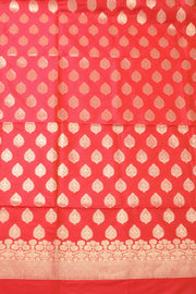 Red Banarasi Silk 3 Piece Salwar Suit Material 10073037