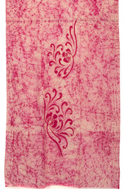 Pink Batik Printed 3-Piece Salwar Suit Material 10076003