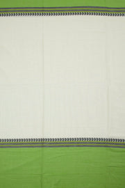 White Handloom Dhaniakhali Cotton Saree 10062566