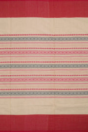 Cream Handloom Dhaniakhali Cotton Saree 10062567