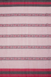 Pastel Pink Handloom Dhaniakhali Cotton Saree 10062591