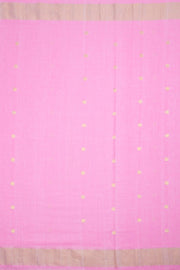 Powder Pink Handloom Paithani Cotton Saree 10062502
