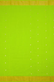 Lime Green Handloom Paithani Cotton Saree 10062503