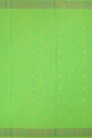 Neon Green Handloom Paithani Cotton Saree with Silk Pallu 10062508