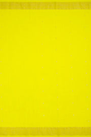 Yellow Handwoven Paithani Cotton Saree with Silk Pallu 10062509