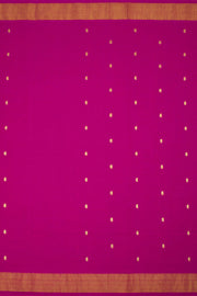 Raspberry Pink Handloom Paithani Cotton Saree 10062510