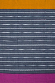 Navy Blue Handloom Dhaniakhali Cotton Saree 10062570