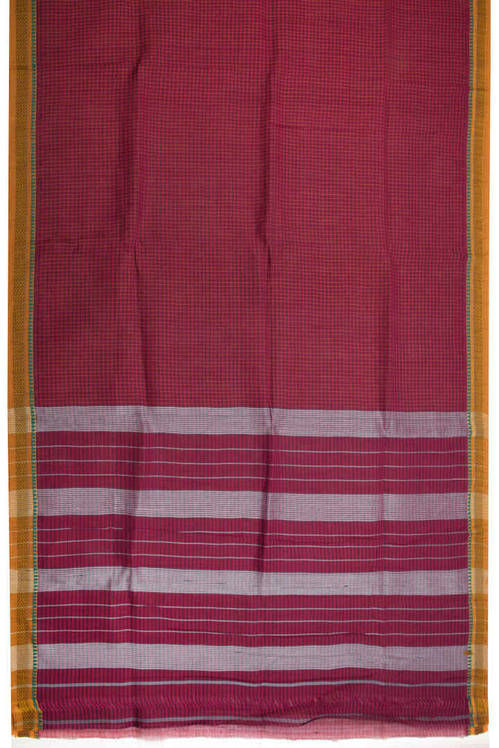 Multicolour Handloom Narayanpet Cotton Saree 10064366 - Avishya