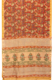 Orange Anokhi Hand Block Printed Saree - Avishya