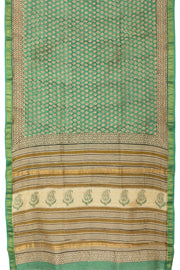 Green Anokhi Hand Block Printed Saree - Avishya