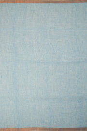 Blue Handloom Jamdhani Linen Saree  - Avishya