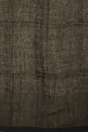 Brown Handloom Jamdani Linen Saree - Avishya
