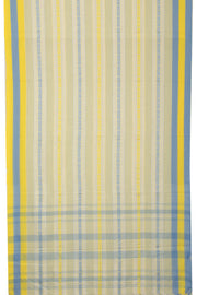 Off White Handloom Dhaniakhali Cotton Saree - Avishya