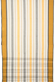 Off White Handloom Dhaniakhali Cotton Saree - Avishya