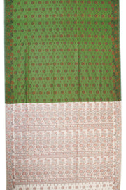 Green Handloom Himroo Silk Cotton Saree - Avishya