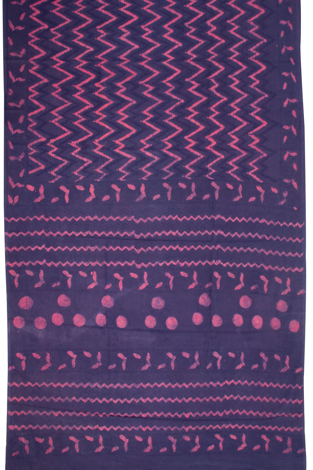 Purple Vanaspathi Printed Mulmul Cotton Saree 10068571 - Avishya