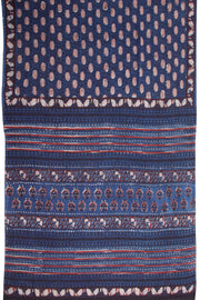 Blue Vanaspathi Printed Mulmul Cotton Saree 10068573 - Avishya