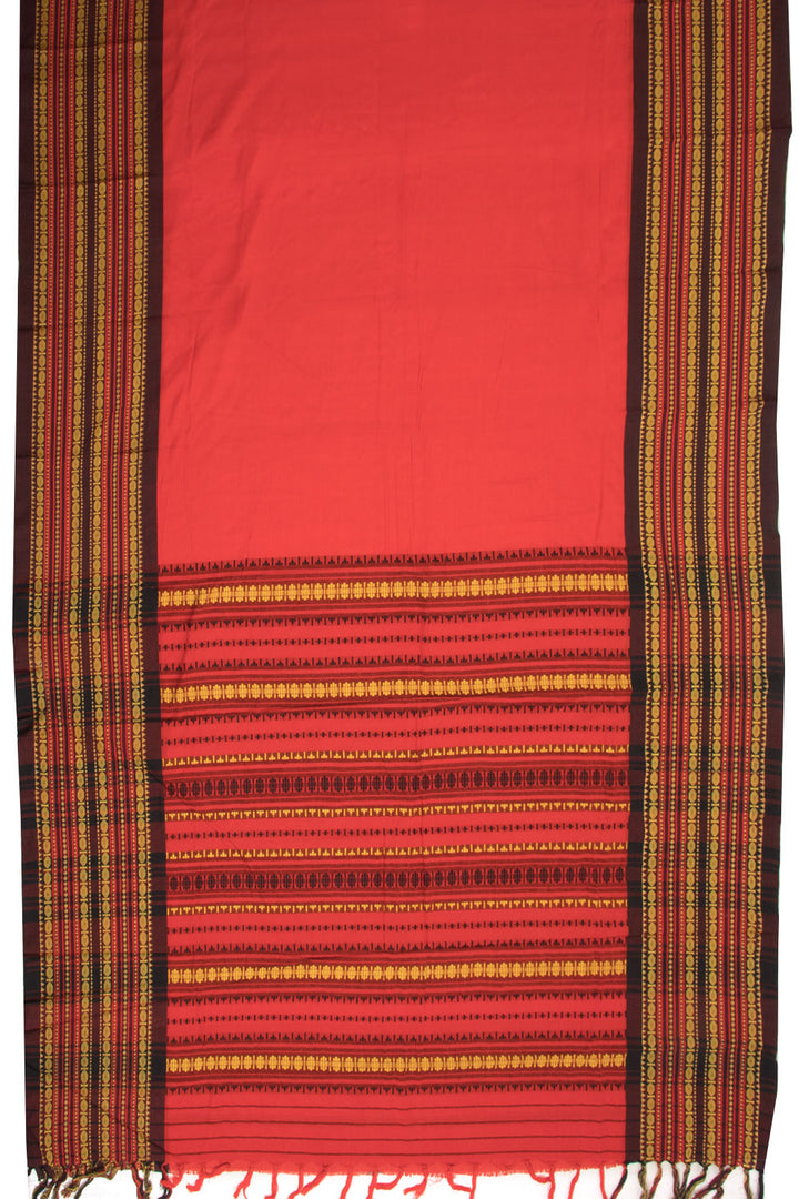 Red Begumpuri Cotton Sarees 10068636 - Avishya