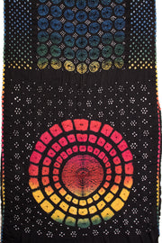 Black Handcrafted Bandhani Modal Saree 10069430