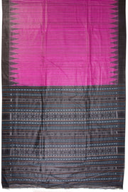 Magenta Gopalpur Tussar Silk Saree with Ikat pallu 10069905 - Avishya