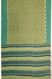 Green Vanaspathi Printed Mulmul Cotton Saree 10070251