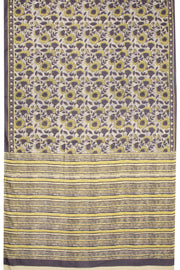 Grey Vanaspathi Printed Mulmul Cotton Saree 10070252