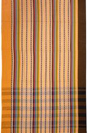 Yellow Handloom Dhaniakhali Cotton Saree