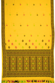 Yellow Handloom Assam Cotton Saree 10070979