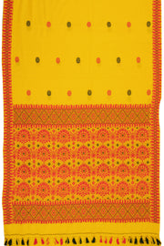 Yellow Handloom Assam Cotton Saree 10070986