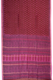 Maroon Bagh Printed Silk Cotton Saree 10071020