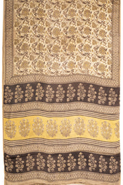 Beige Vanaspathi Modal Silk Saree